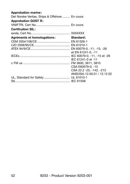 Bedienungsanleitung, Manuel, Manual, Manuale, 9203, PR ...