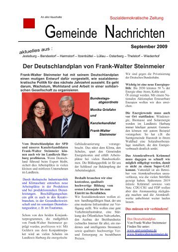 Gemeinde Nachrichten 2009, Ausgabe 2 - SPD Jesteburg