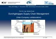 Durchgängiges Supply Chain Management - ITML