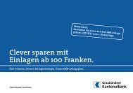 Broschüre - GKB Anlageplan - Graubündner Kantonalbank