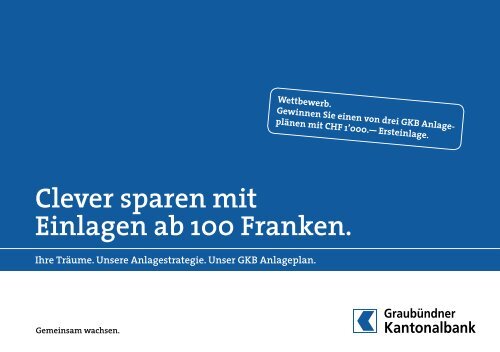 Broschüre - GKB Anlageplan - Graubündner Kantonalbank