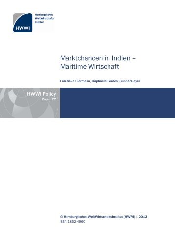 Marktchancen in Indien – Maritime Wirtschaft - HWWI