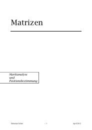 Matrizen - Marktanalyse udn Positionsbestimmung - Freiherr-vom ...