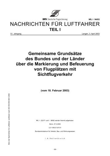 NfL I-94/03 - DFS Deutsche Flugsicherung GmbH