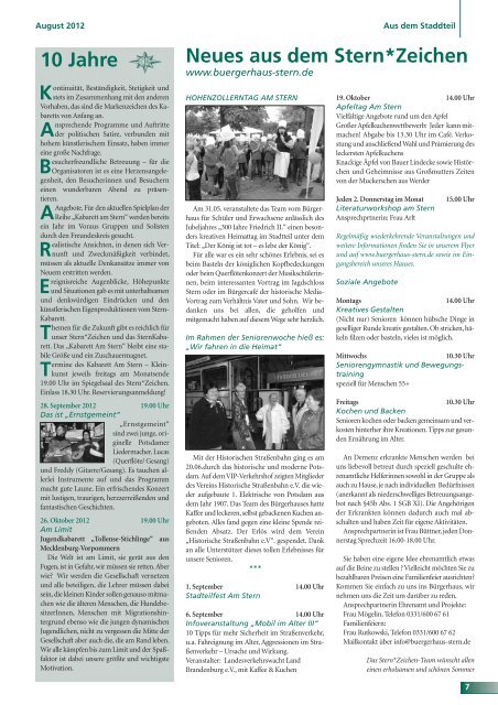 Ausgabe 36, August 2012 - Stadtkontor