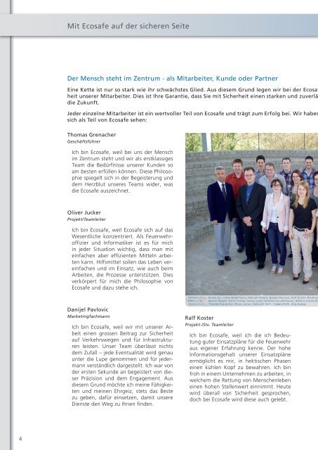 Infomagazin engineering - ecosafe Gunzenhauser AG