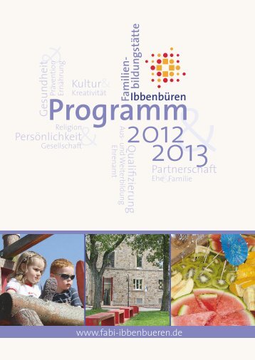 FBS Programm 2013 - Familienbildungsstätte Ibbenbüren