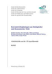 Kurzumtriebsplantagen aus ökologischer und ... - AgEcon Search