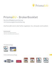 PrismaBU - BrokerBooklet - PrismaLife AG