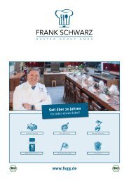 Preisliste - Frank Schwarz Gastro Group