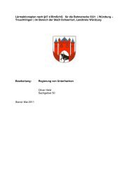 Lärmaktionsplan nach §47 d BImSchG für die ... - Stadt Ochsenfurt