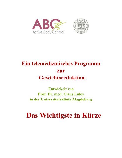 ABC-Programm - Abnehmen nicht nur für Diabetiker