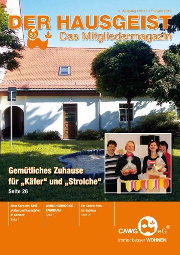 DER HAUSGEIST 17 (pdf 7.7 MB) - CAWG eG immer besser ...