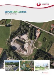 Broschüre Deponie Waldering - Stadtwerke Rosenheim