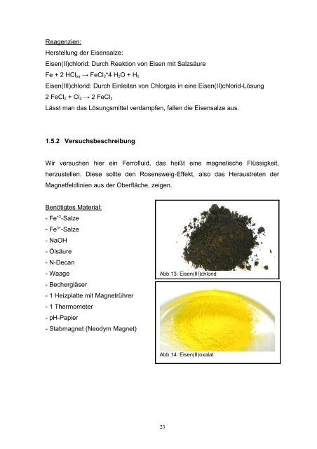 Superparamagnetische Nanokomposite und ... - Institut Dr. Flad