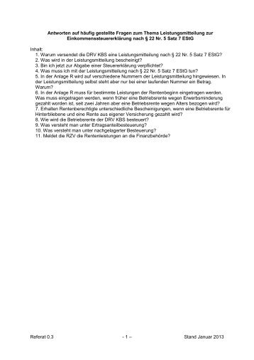 Leistungsmitteilung § 22 EStG - 2012 (PDF/82 KB) - Knappschaft ...