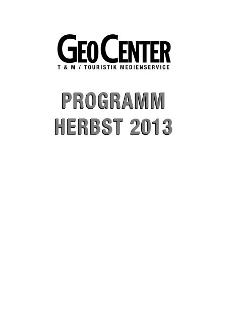Lieferprogramm (Backlist) - Geo Center