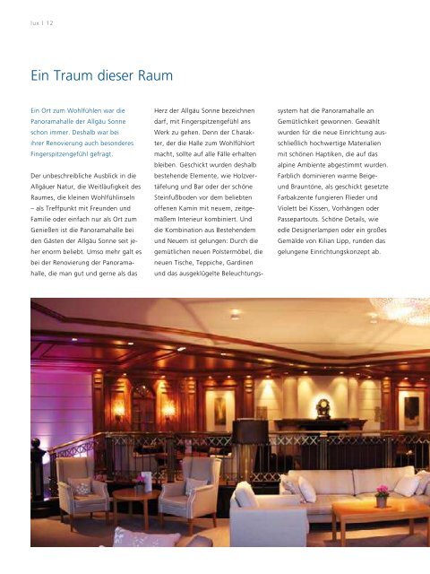 Hotelmagazin Lux - Hotel Allgäu Sonne