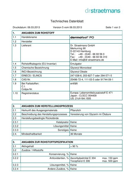 TDS Dermofeel PO D - Dr. Straetmans