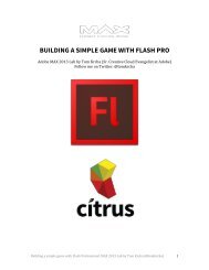 BUILDING A SIMPLE GAME WITH FLASH PRO