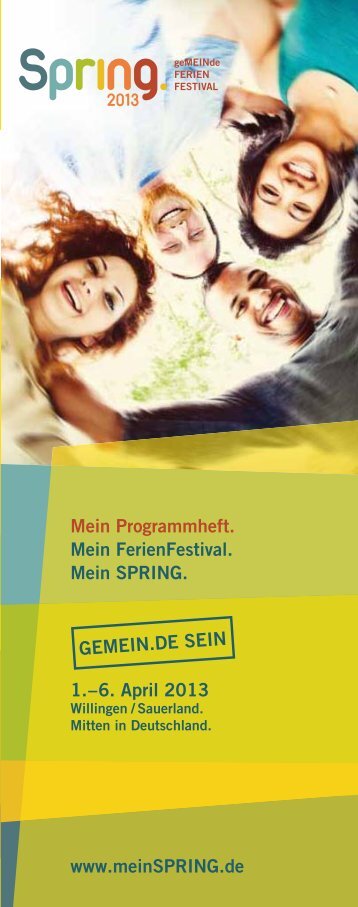 SPRING 2013 Programmheft - Deutsche Evangelische Allianz