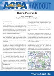 Thema Platzrunde - AOPA - Germany