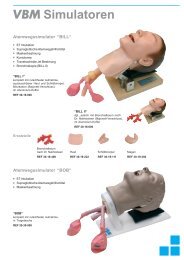 Prospekt Atemwegssimulatoren (132 kB) - VBM Medizintechnik GmbH