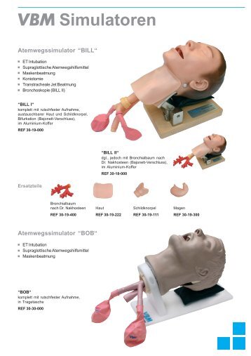 Prospekt Atemwegssimulatoren (132 kB) - VBM Medizintechnik GmbH