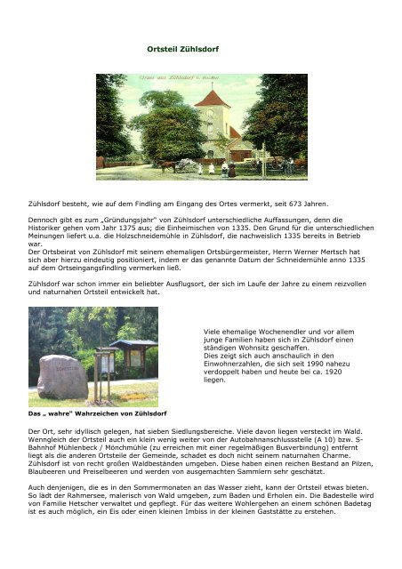 Das gläserne Rathaus. - Gemeinde Mühlenbecker Land