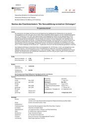 Projektsteckbrief Neubau des Exzellenzclusters 