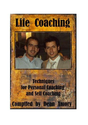 Dean Amory - techniques for coaching