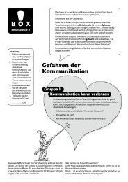 Gefahren der Kommunikation (pdf) - Museum für Kommunikation, Bern
