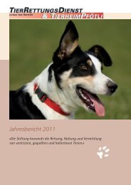 Jahresbericht 2011 - TierRettungsDienst & Tierheim Pfötli