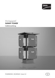 Montagegestell SUNNY TOWER - Die Lichtschmiede