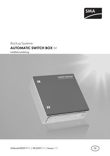 Automatic Switch Box M - IWS Solar AG