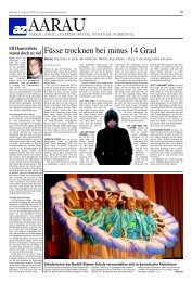 Medienmitteilung Aargauer Zeitung - Rudolf Steiner Schule Aargau