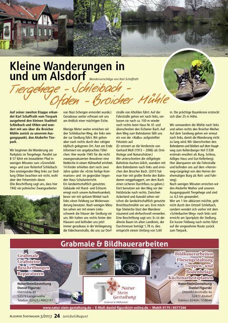 rund um Alsdorf! Fahrrad-Rallye - Alsdorfer Stadtmagazin