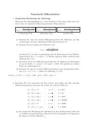 Numerische Differentiation