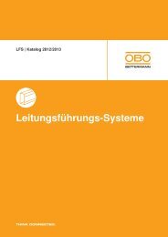 LFS | ISS Installationssäulen-Systeme - OBO Bettermann