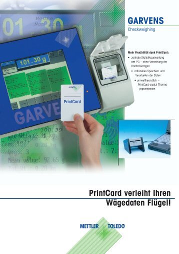 PrintCard 0305/38 D - Mettler Toledo