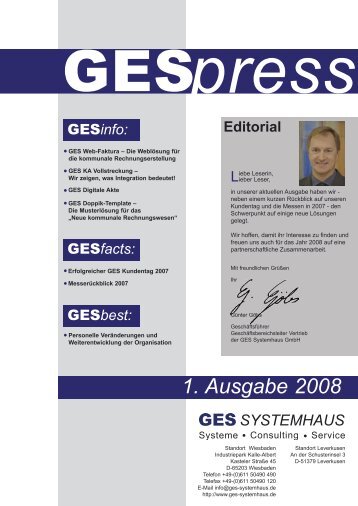 GESpress Nr. 1 2008 - GES Systemhaus GmbH