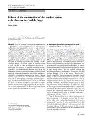 Reform of the construction of the number system with ... - CIMM