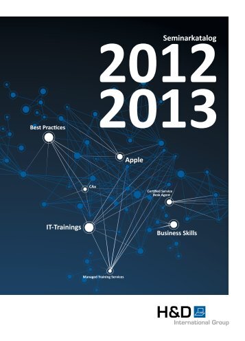 H&D Seminarkatalog 2012/2013 - H&D International Group