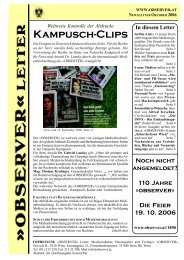 In diesem Letter - Observer