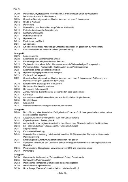 Empfehlungstarife für Privatleistungen - Ärztekammer Niederösterreich