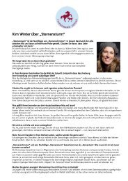 Kim Winter über „Sternensturm“ - Thienemann Verlag