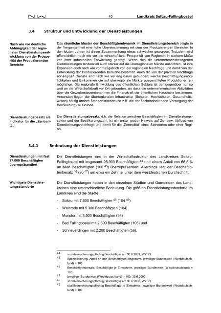 Stärken-Schwächen-Analyse für den Landkreis Soltau ... - NIW