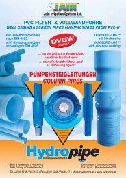 JAIN SURE- LOC™ Filter- & Vollwandrohre aus PVC-U mit ...