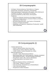 3D-Computergraphik 3D-Computergraphik (2) - VIS