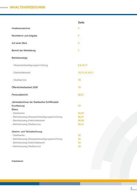Geschäftsbericht 2008 - Stadtwerke Schifferstadt